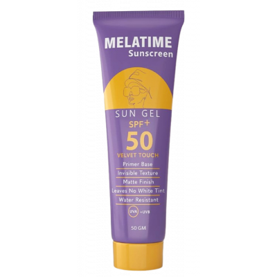 MELATIME SUNSCREEN SUN GEL SPF 50+ VELVET TOUCH 50 GM